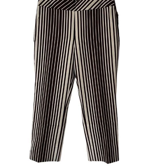 Akris Punto Bergdorf Goodman Striped Cropped side Zipper Pants Switzerland - Picture 1 of 10